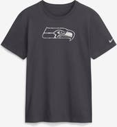 Nike Men's Nike Anthracite Seattle Seahawks Fractal Logo T-Shirt