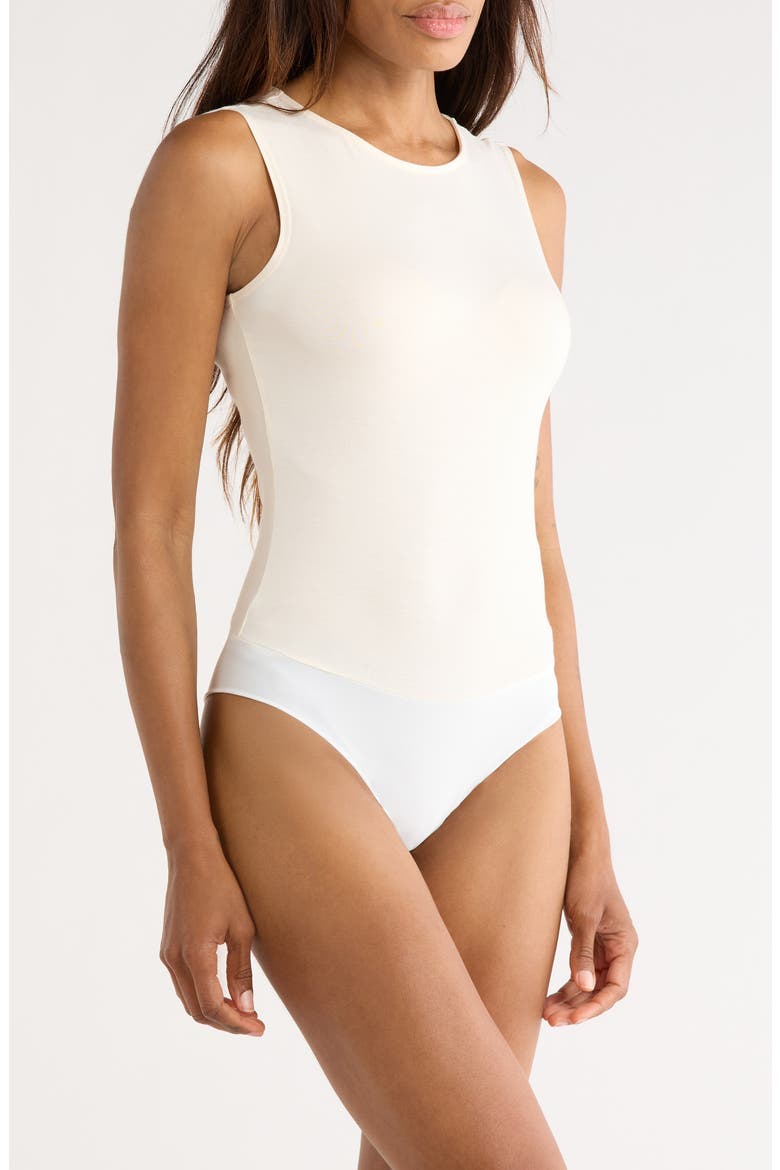Amia Sleeveless Bodysuit, Alternate, color, VINTAGE WHITE
