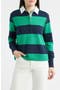  Navy/ Green Stripe