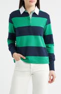 SHIRTY Rugby Stripe Cotton Sweatshirt