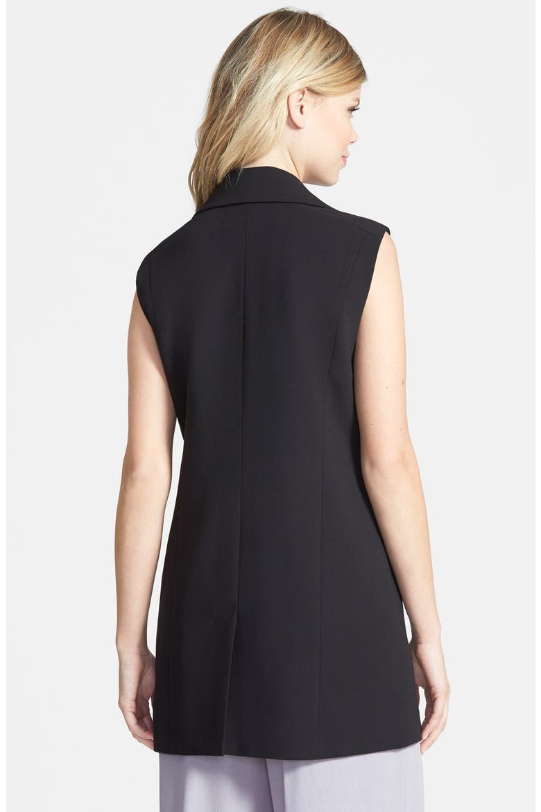 Longline Vest, Alternate, color, BLACK