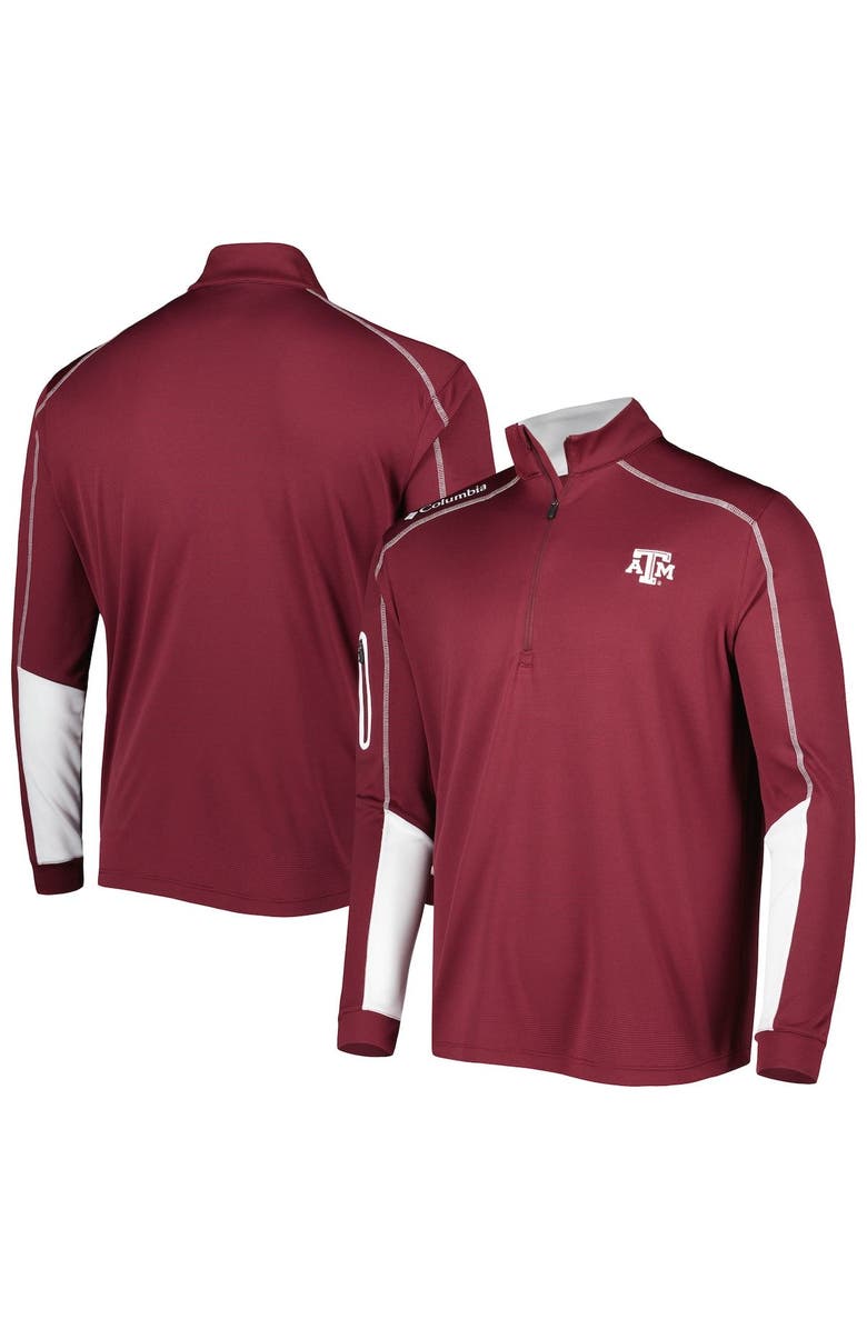 Columbia Men's Columbia Maroon Texas A&M Aggies Shotgun 2.0 Omni-Wick Quarter-Zip Jacket, Main, color, Maroon