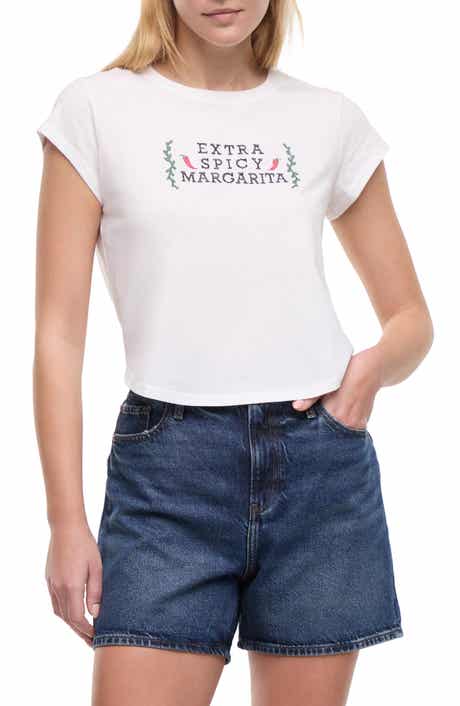 Wildfox Lina Extra Spicy Embroidered T-Shirt