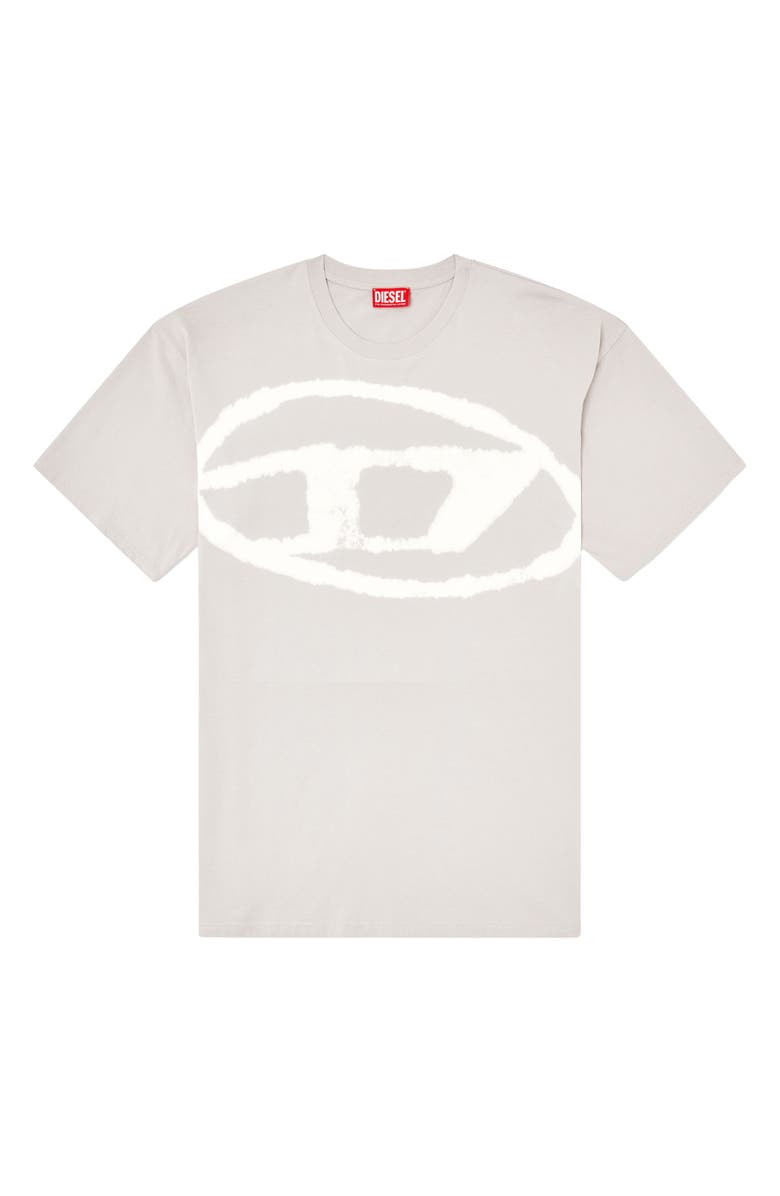 DIESEL<sup>®</sup> T-Boxt-Bleach Cotton T-Shirt, Alternate, color, Ash/ Grey