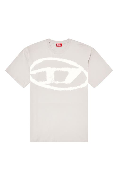 Diesel T-shirt With Bleached Oval D Logo