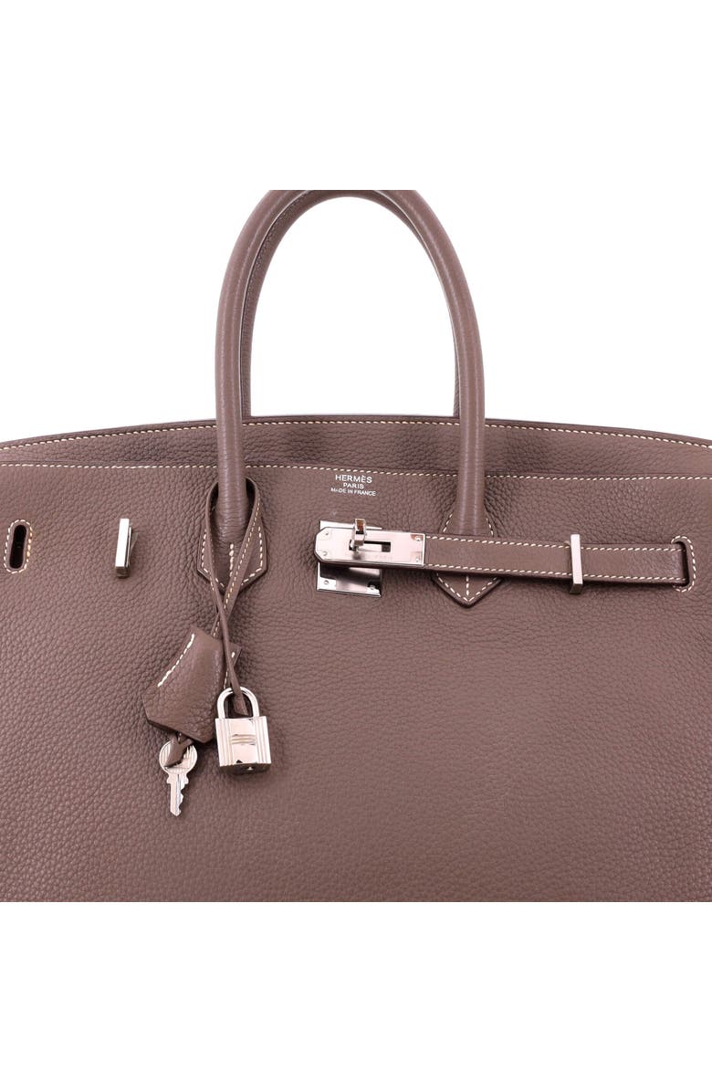 Pre-Owned Hermes Birkin Handbag Grey Togo with Palladium Hardware 35, Alternate, color, Etoupe