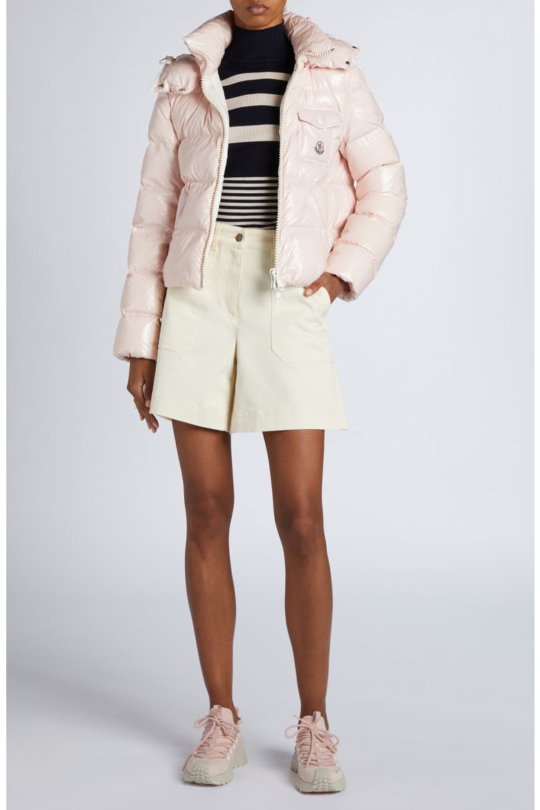 Andro Hooded Down Short Jacket, Alternate, color, PINK