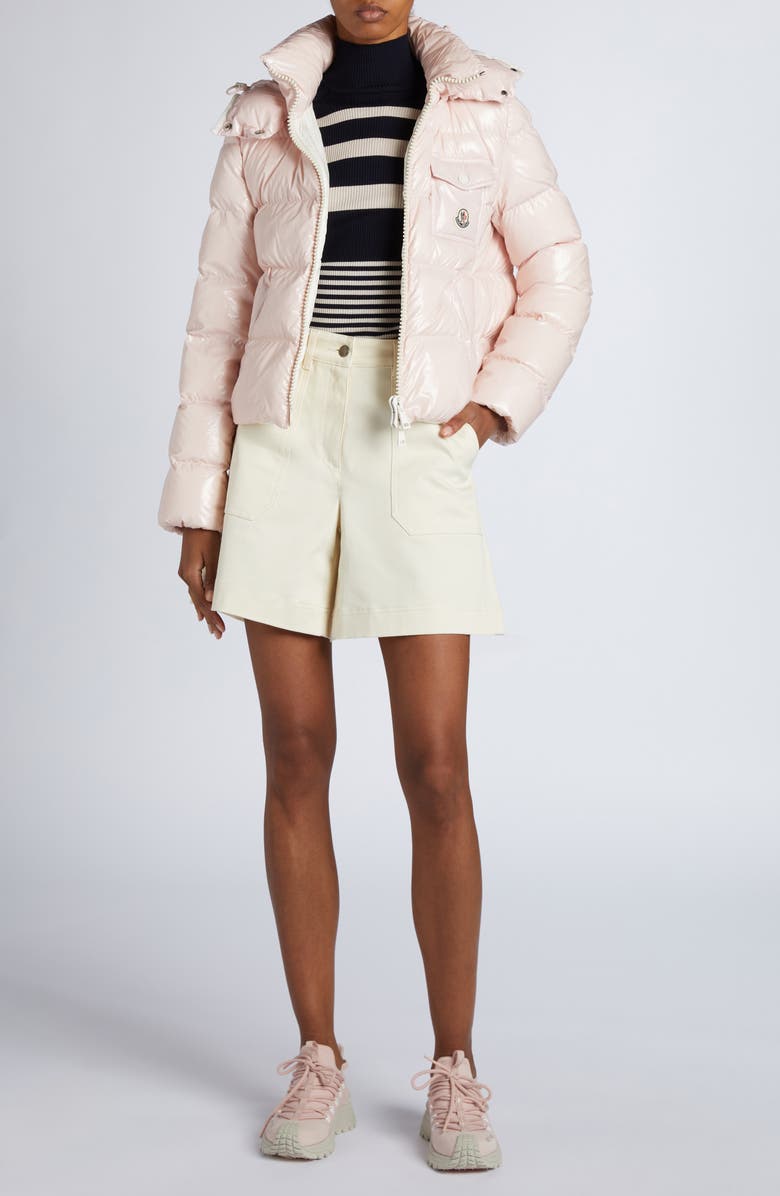 Moncler Andro Hooded Down Short Jacket, Alternate, color,