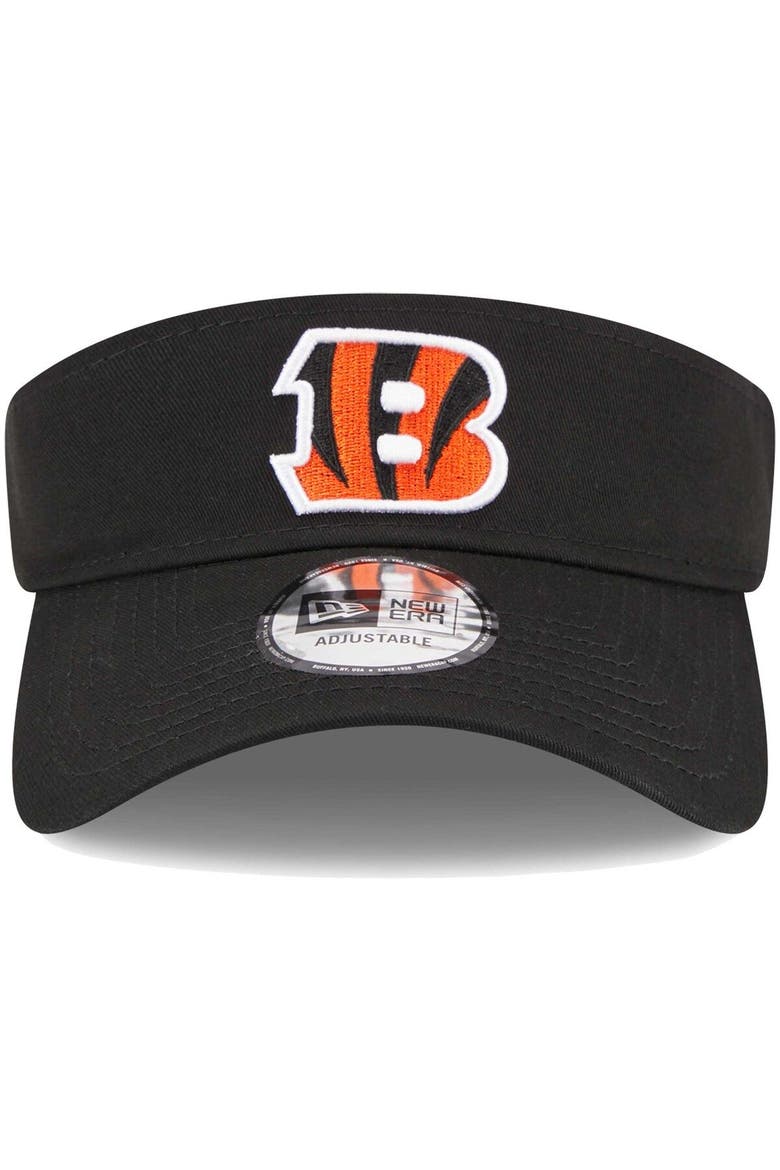 Men's New Era Black Cincinnati Bengals Main Adjustable Visor, Alternate, color, Black