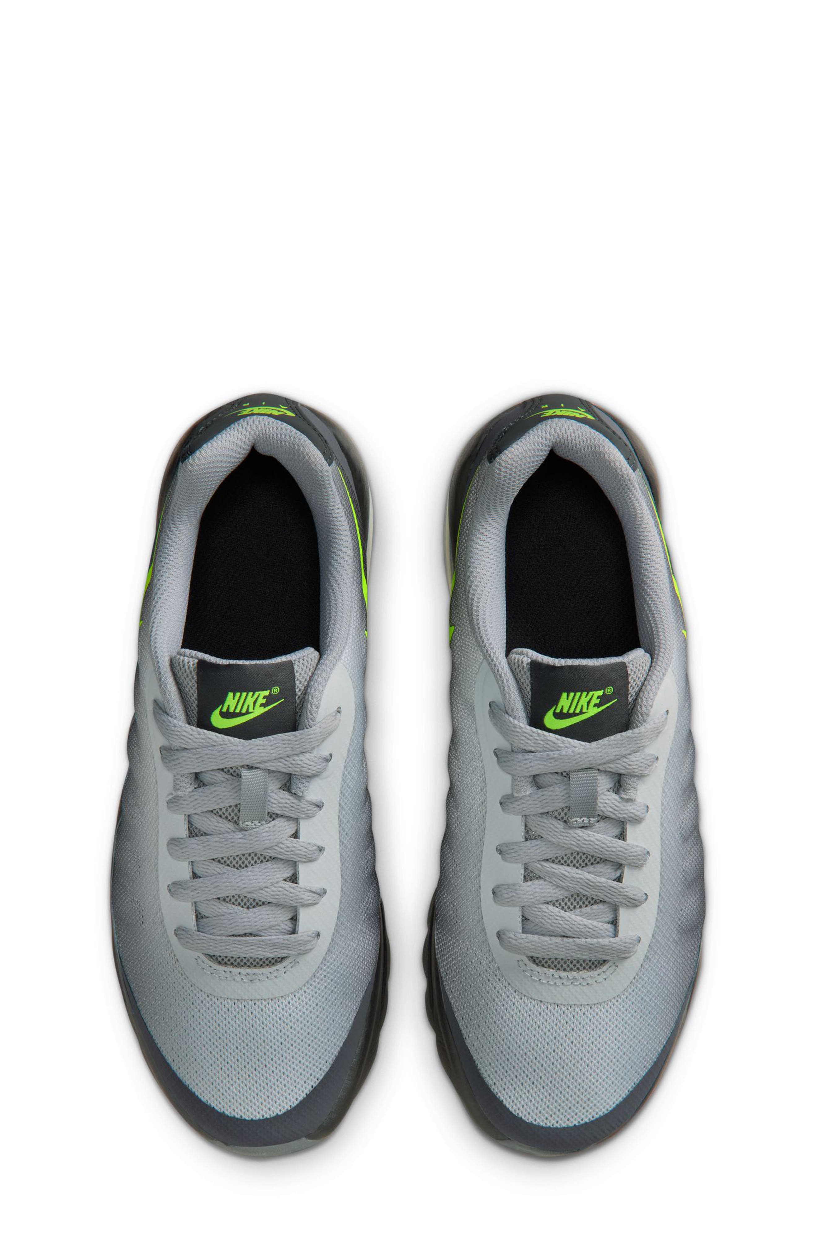Kids' Air Max Invigor Sneaker, Alternate, color, DARK GREY/ WOLF GREY/ VOLT