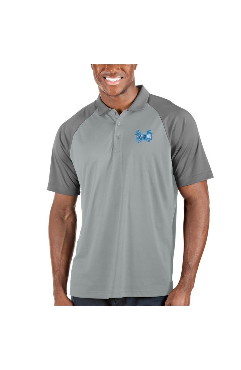 ANTIGUA Men's Antigua Gray Hampton Pirates Nova Polo, Alternate, color, 