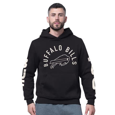 Men's Starter Black Buffalo Bills Handoff Fleece Hoodie Sweatshirt