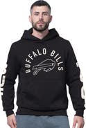 STARTER Men's Starter Black Buffalo Bills Handoff Fleece Hoodie Sweatshirt