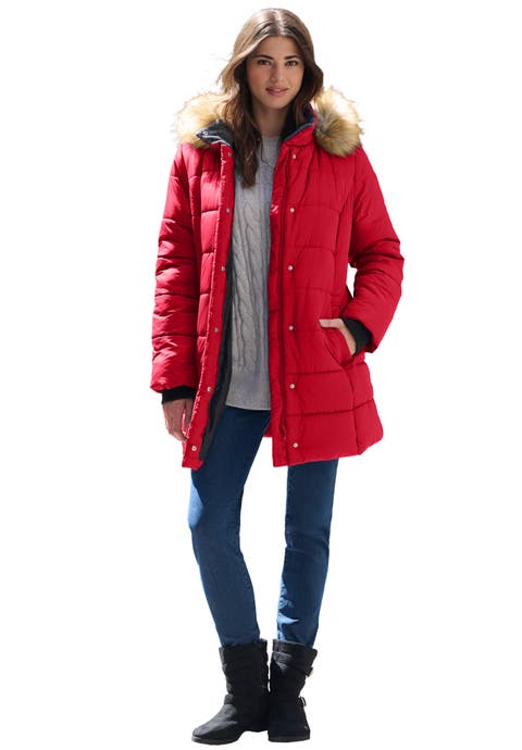 Plus Size Classic Length Puffer Coat