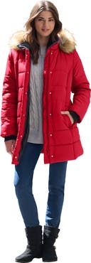 Roaman's Plus Size Classic Length Puffer Coat
