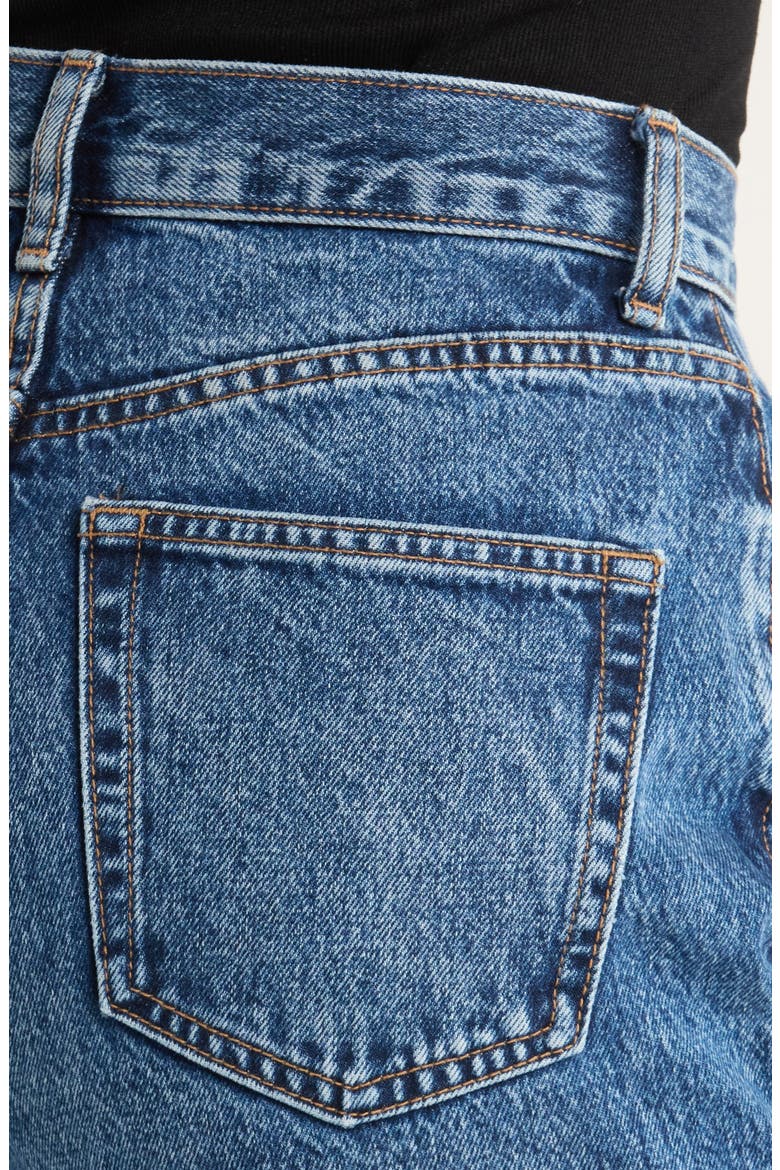 Kort Mid Rise Relaxed Straight Leg Jeans, Alternate, color, MID BLUE