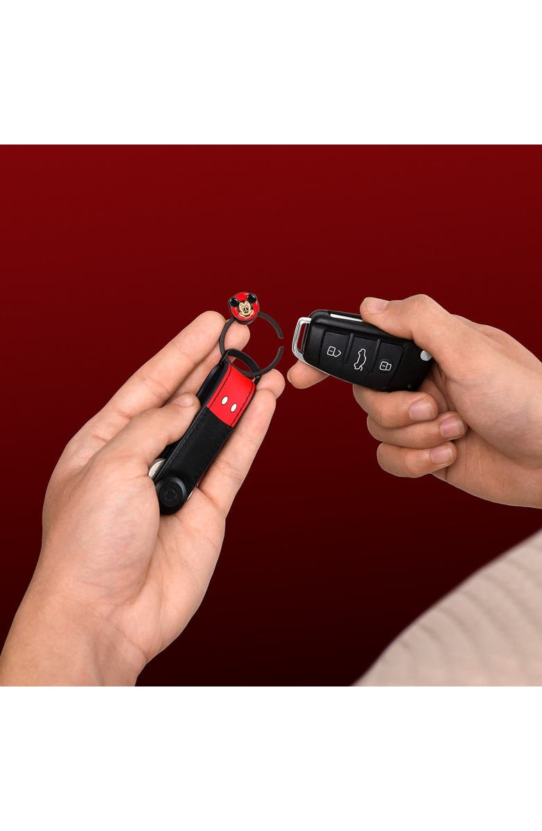 Orbitkey Disney Hybrid Leather Key Organiser + Ring v2 Kit, Alternate, color, Mickey Mouse