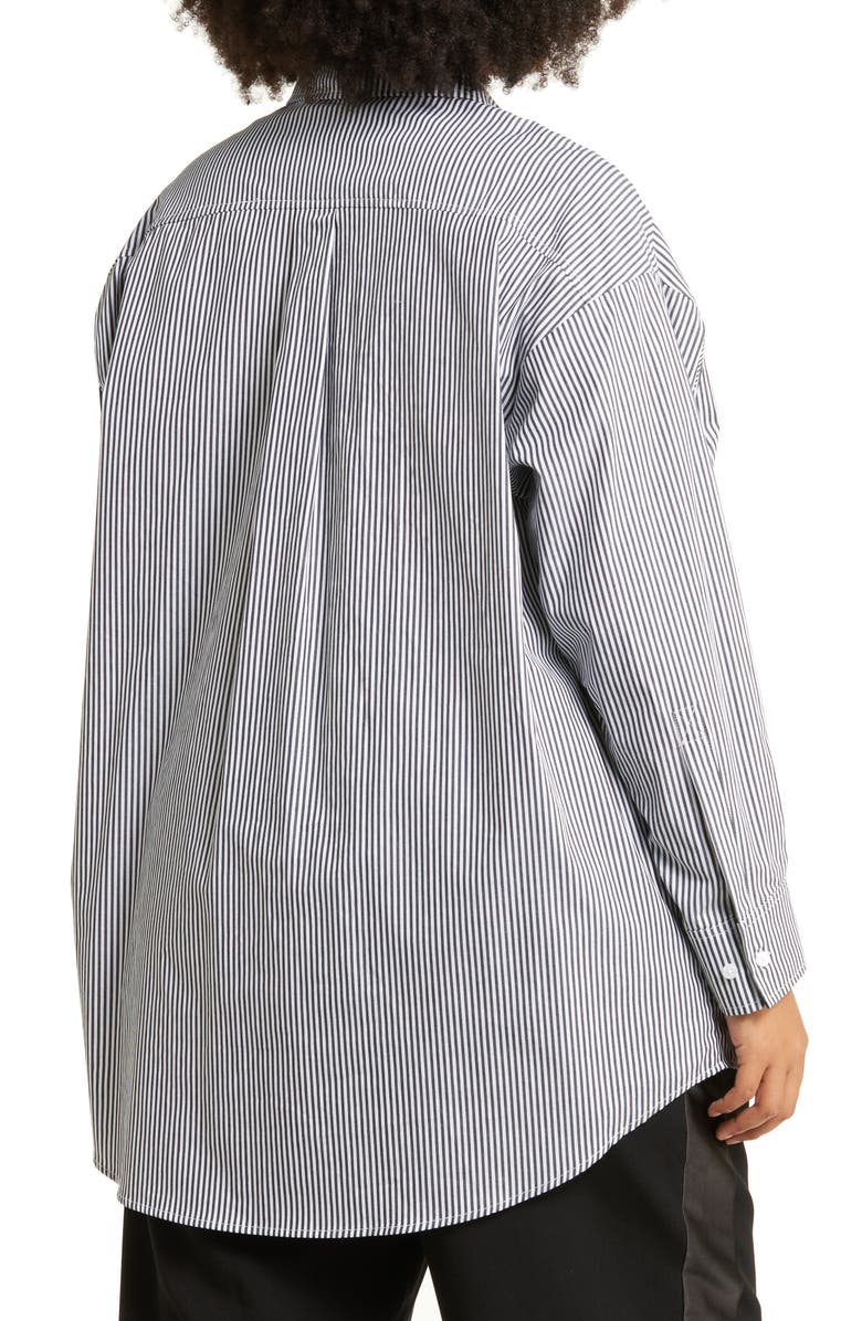 11 Honoré Maeve Oversize Button-Up Poplin Shirt, Alternate, color, 