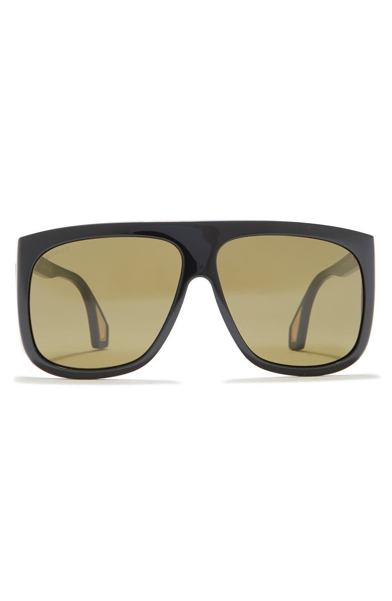 Gucci 59mm Shield Sunglasses, Main, color,