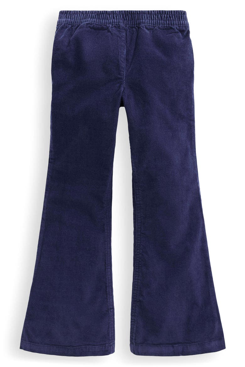Kids' Flared Stretch Cotton Corduroy Leggings, Main, color, COLLEGE NAVY