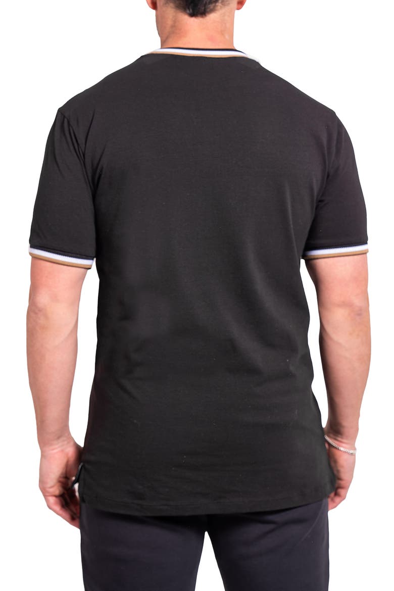 Elegantcrew Black Tipped Logo Graphic T-Shirt, Alternate, color, BLACK