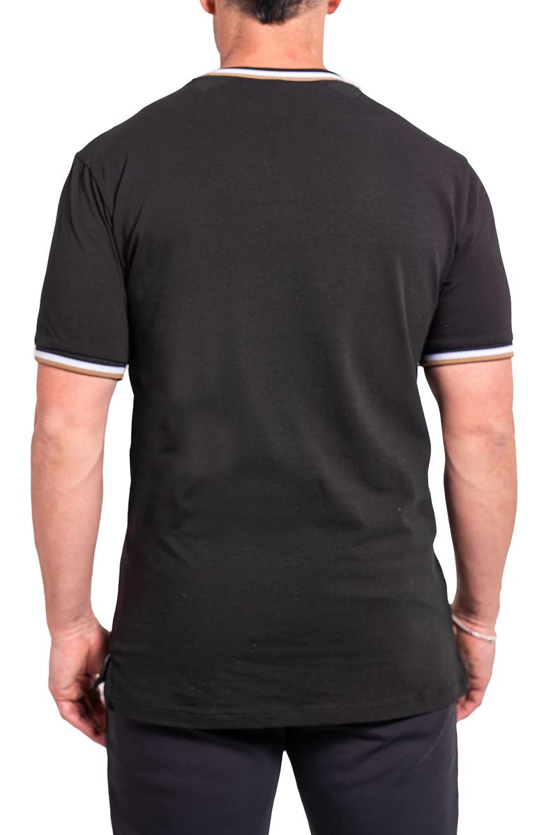 Maceoo Elegantcrew Black Tipped Logo Graphic T-Shirt, Alternate, color, Black