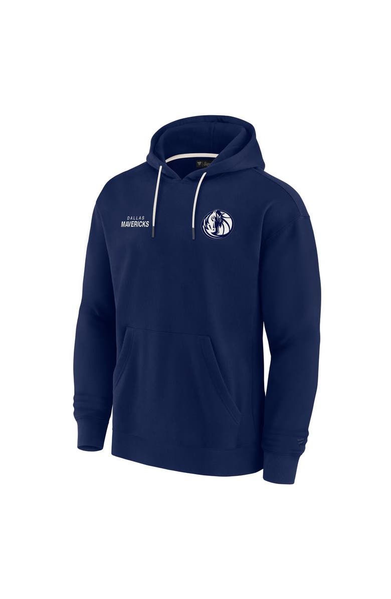 FANATICS Unisex Fanatics Navy Dallas Mavericks Elements Super Soft Fleece Pullover Hoodie, Alternate, color, Navy