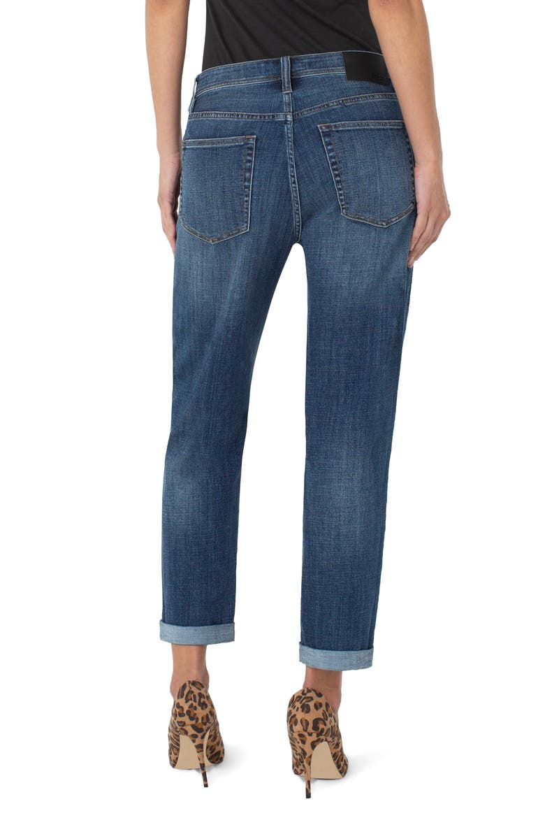 The Real Boyfriend Roll Cuff Jeans, Alternate, color, LUMIS