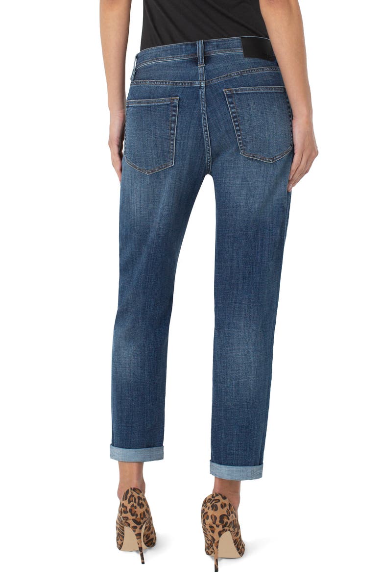 Liverpool Los Angeles The Real Boyfriend Roll Cuff Jeans, Alternate, color,