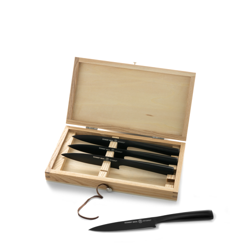 Schmidt Brothers Cutlery 4-piece Steak Set In Black