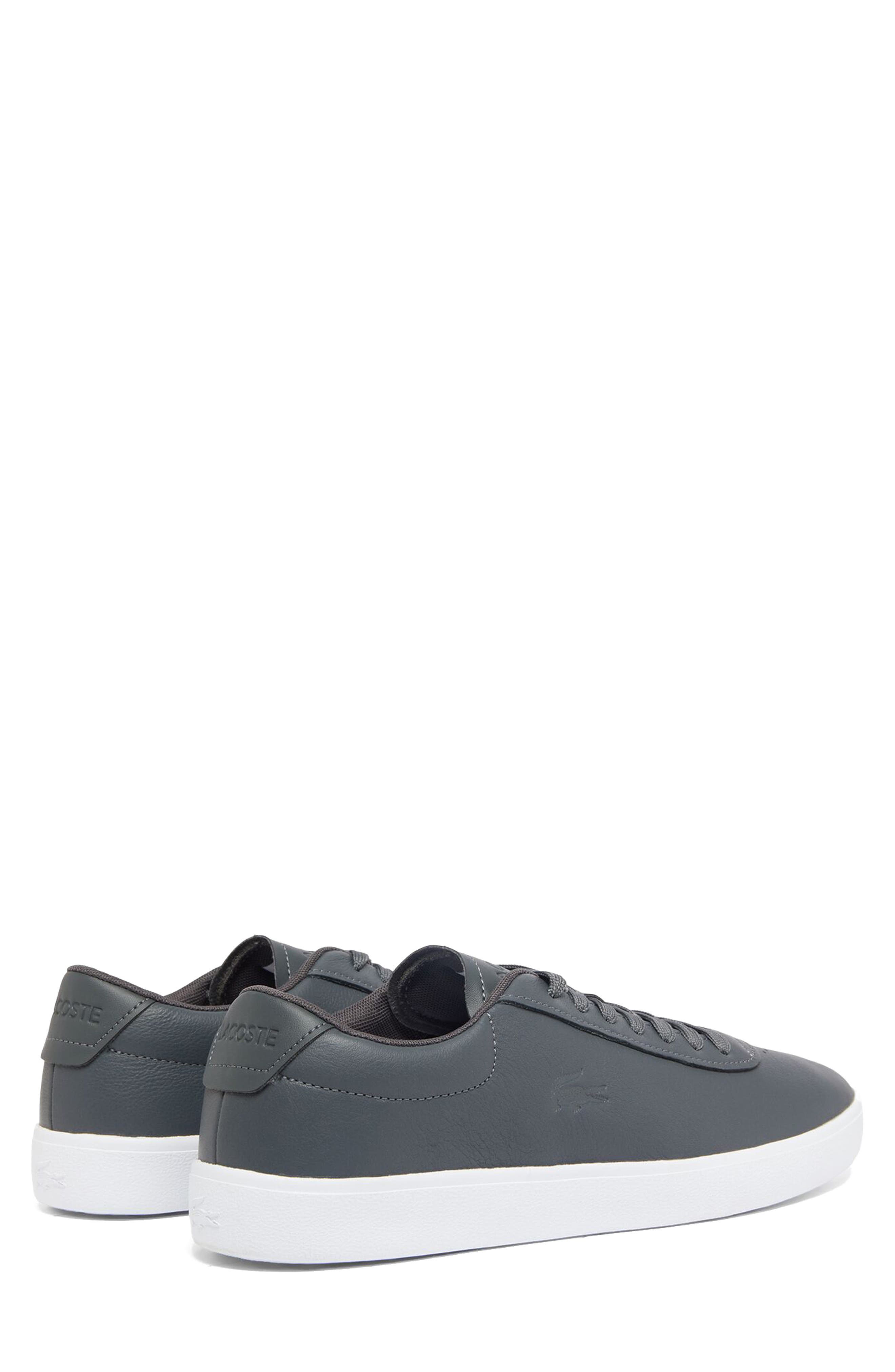 Lacoste Baseshot EVO 12 Sneaker, Alternate, color, Dark Grey/ White