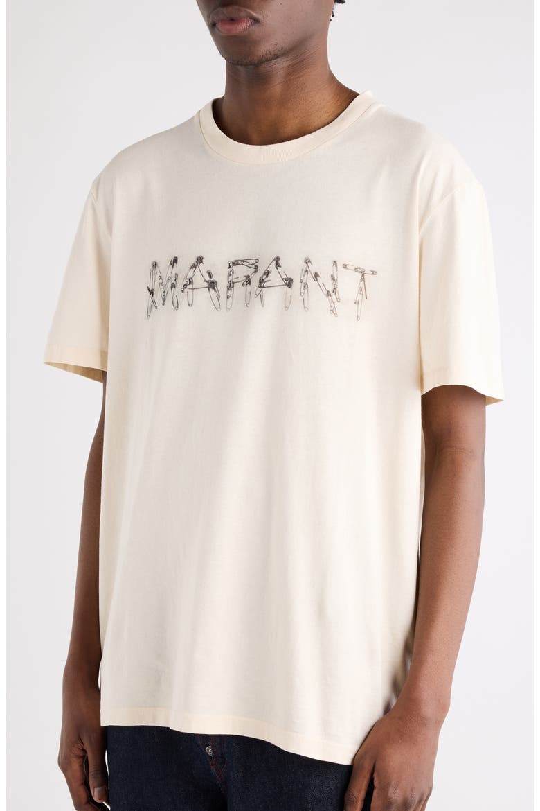 Honore Logo Graphic T-Shirt, Alternate, color, ECRU