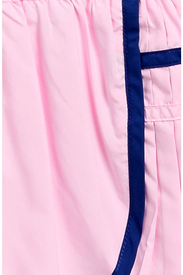 Kids' Pleat Athletic Shorts, Alternate, color, PINK/ NAVY