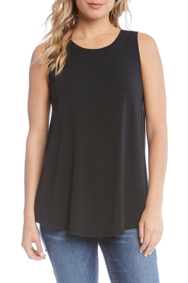 French Terry Tank, Main, color, BLACK