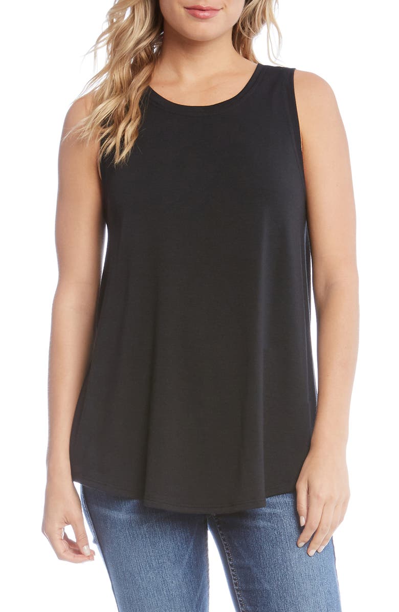 Karen Kane French Terry Tank, Main, color, Black