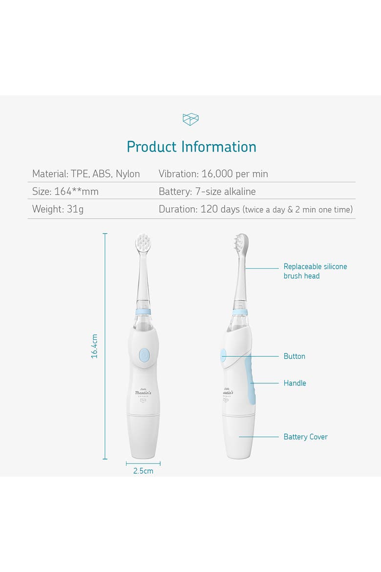 Baby Electric Toothbrush, Alternate, color, Multicolored