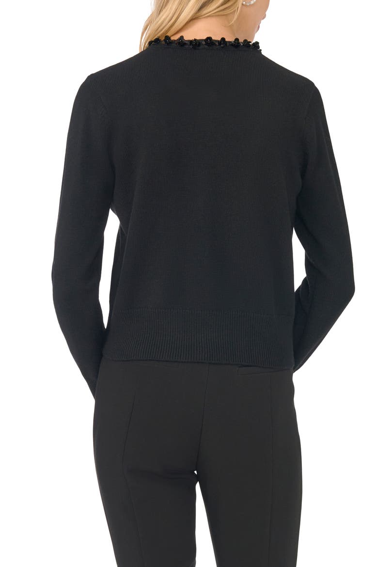 Paillette Cardigan, Alternate, color, RICH BLACK