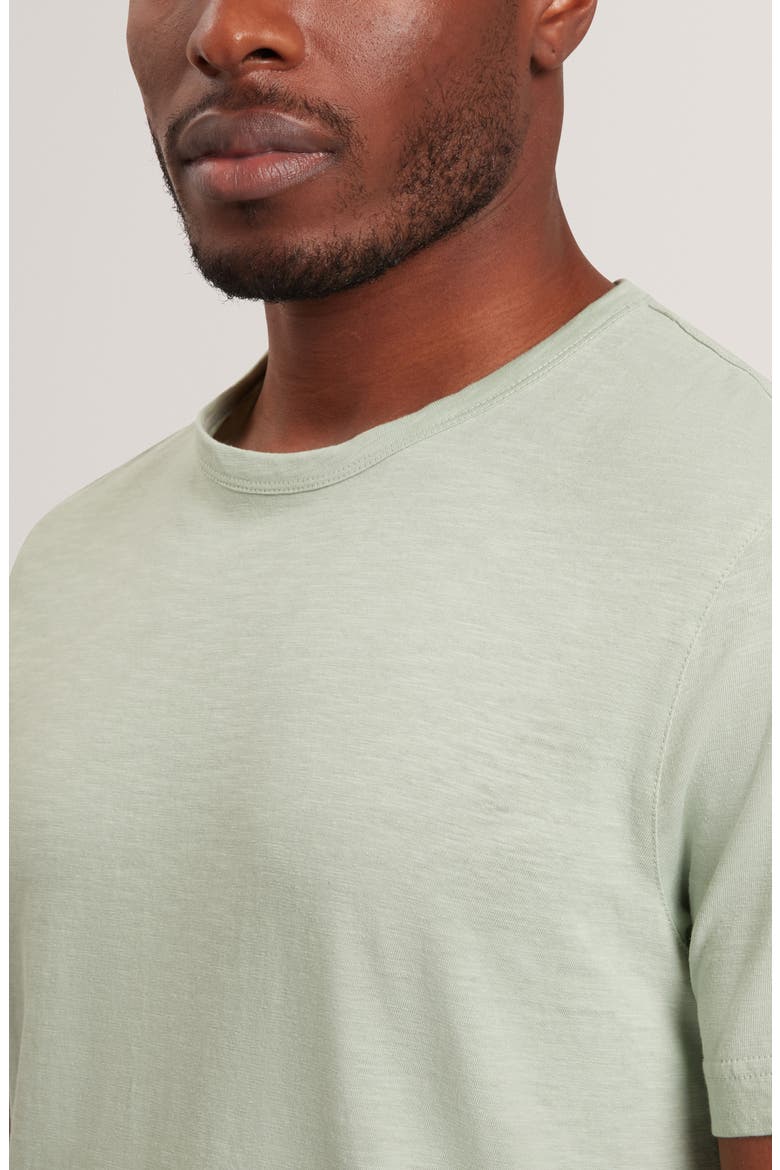 Bartol Cotton & Linen T-Shirt, Alternate, color, MID GREEN