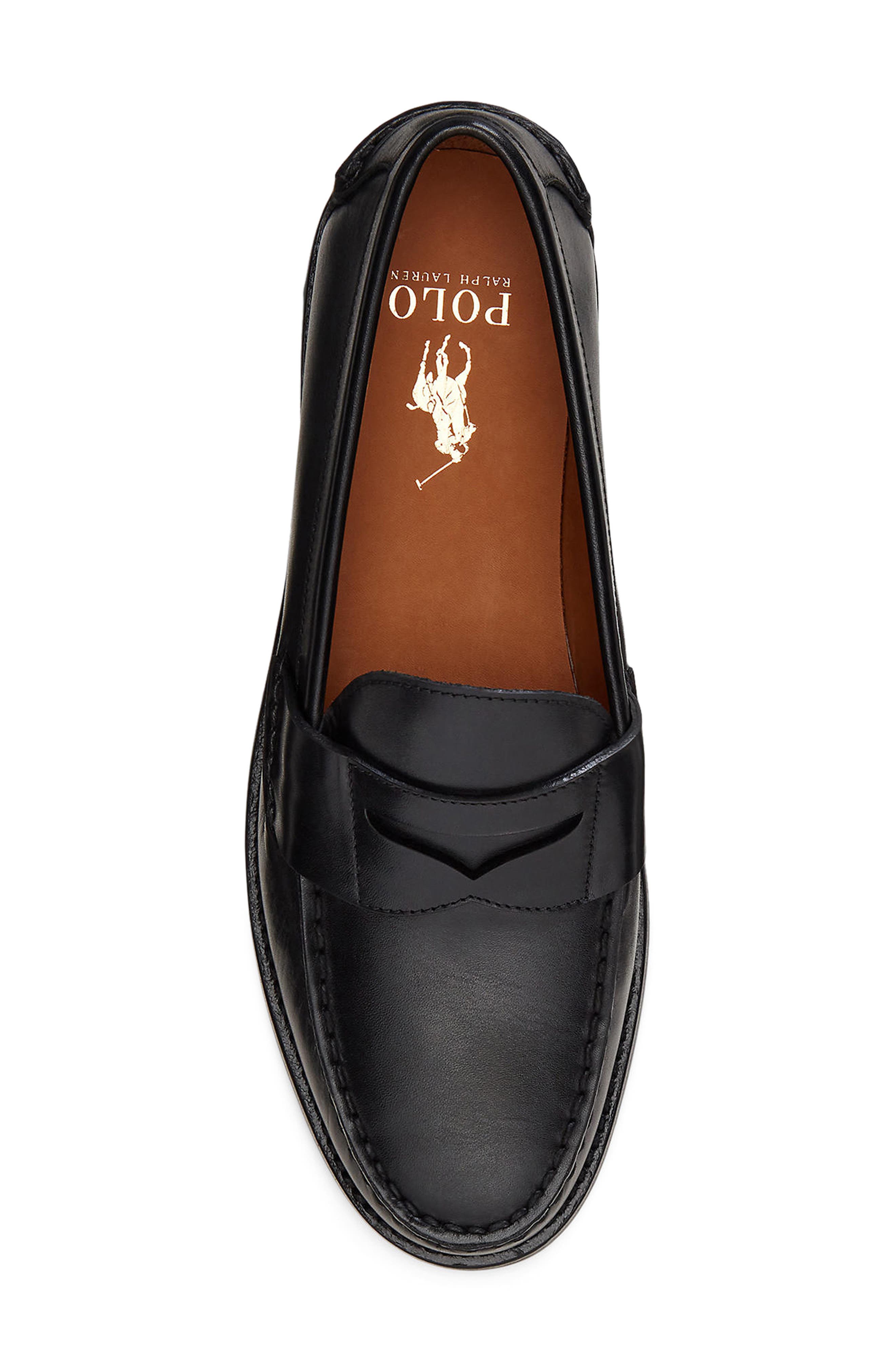 Ralph Lauren Alston Penny Loafer, Alternate, color, Black