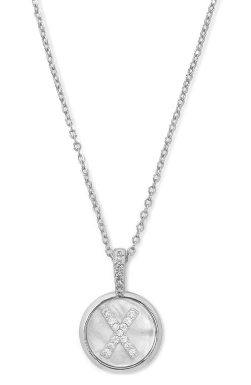 Melinda Maria Baby Love Letters Initial Pendant Necklace In Silver X