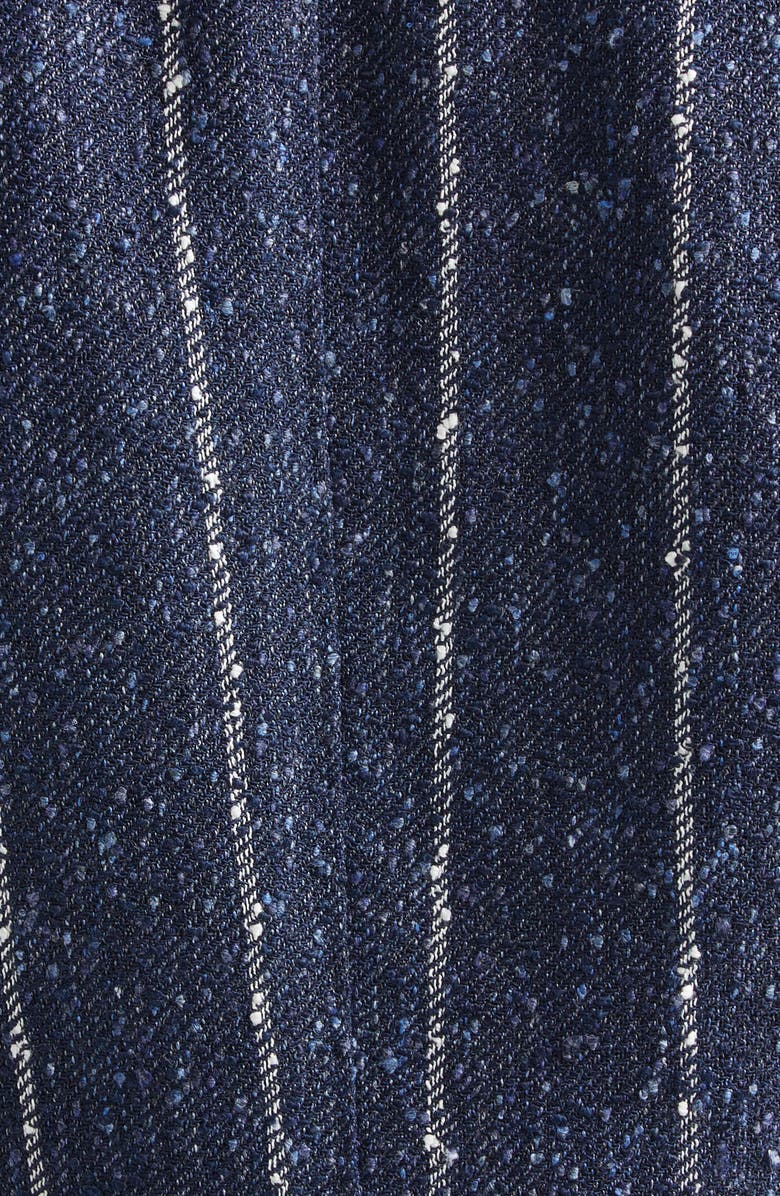Eleventy Stripe Slubby Linen Blend Jacket, Alternate, color, 11 Blue