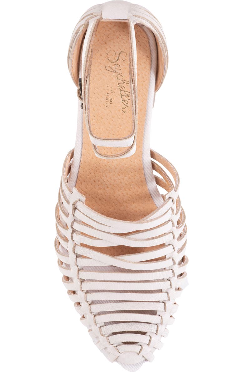 Seychelles Trinket Ankle Strap Flat, Alternate, color, Off White
