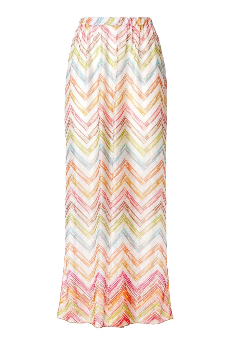 Printed Tulle Cover-up Palazzo Trousers, Alternate, color, Multicoloured