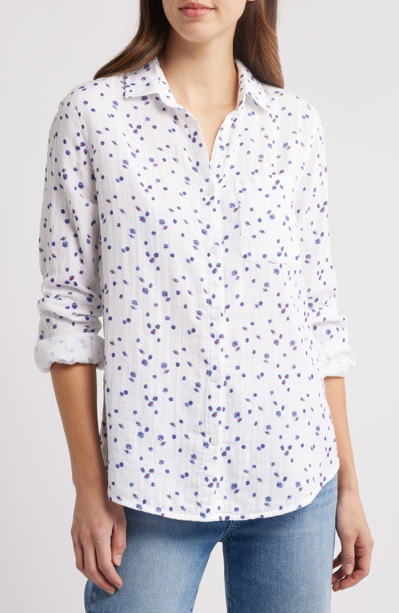 beachlunchlounge Alessia Print Shirt, Main, color, 