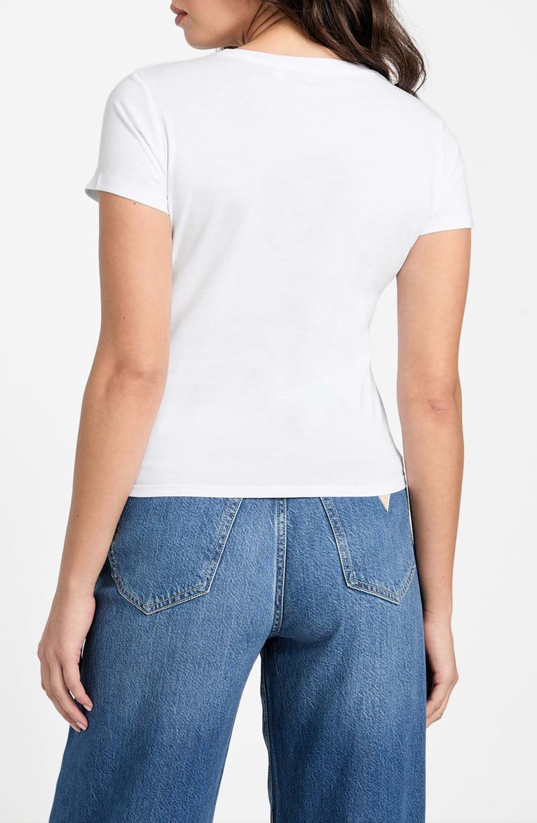 GUESS Tini Boots Bling Graphic T-Shirt, Alternate, color, White