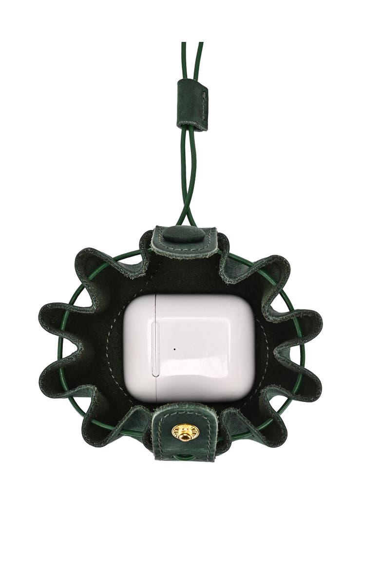 Buki Genuine Leather Mini Charm, Alternate, color, Green