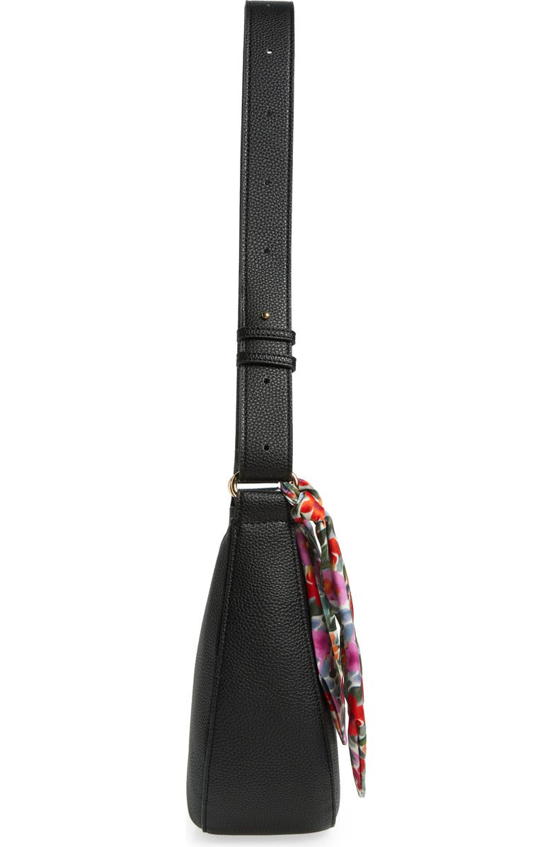 Nanette Lepore Scarf Crescent Shoulder Bag, Alternate, color,