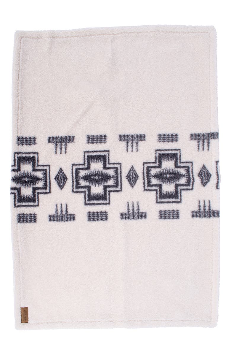 Pendleton High Pile Fleece Crate Blanket, Alternate, color, Harding Tonal Natural