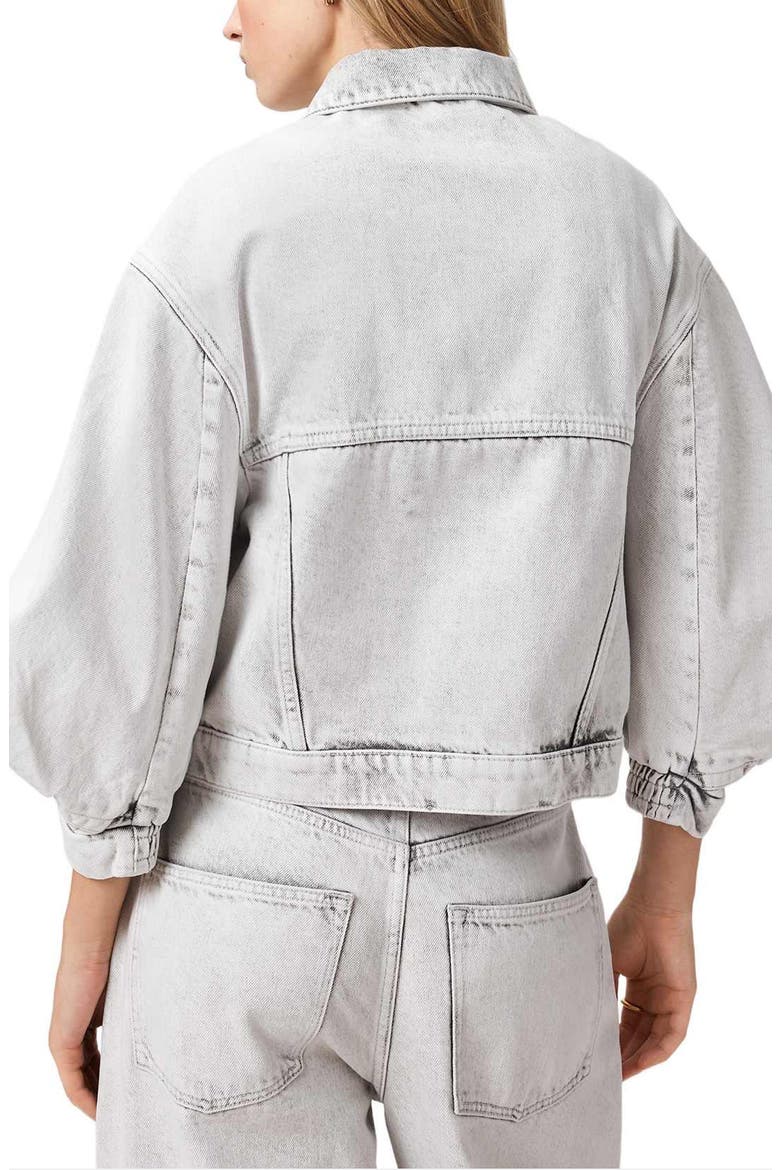 Luca Boxy Denim Jacket, Alternate, color, BLEACHED GREY