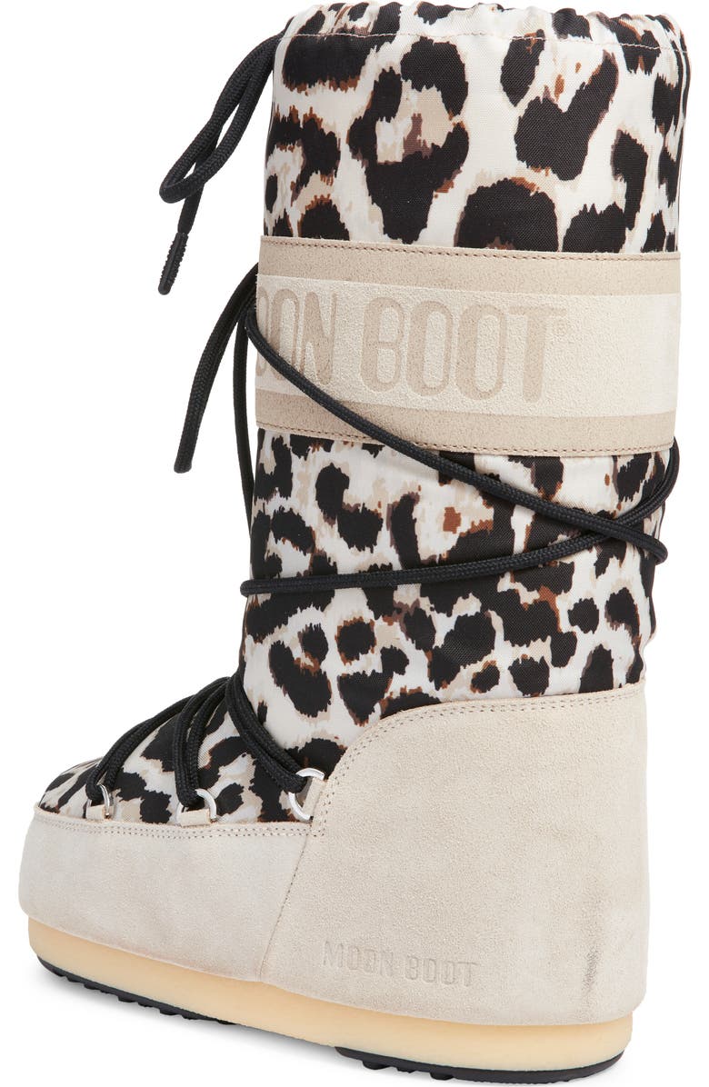 Moon Boot<sup>®</sup> Icon Water Repellent Moon Boot, Alternate, color, Light Leopard